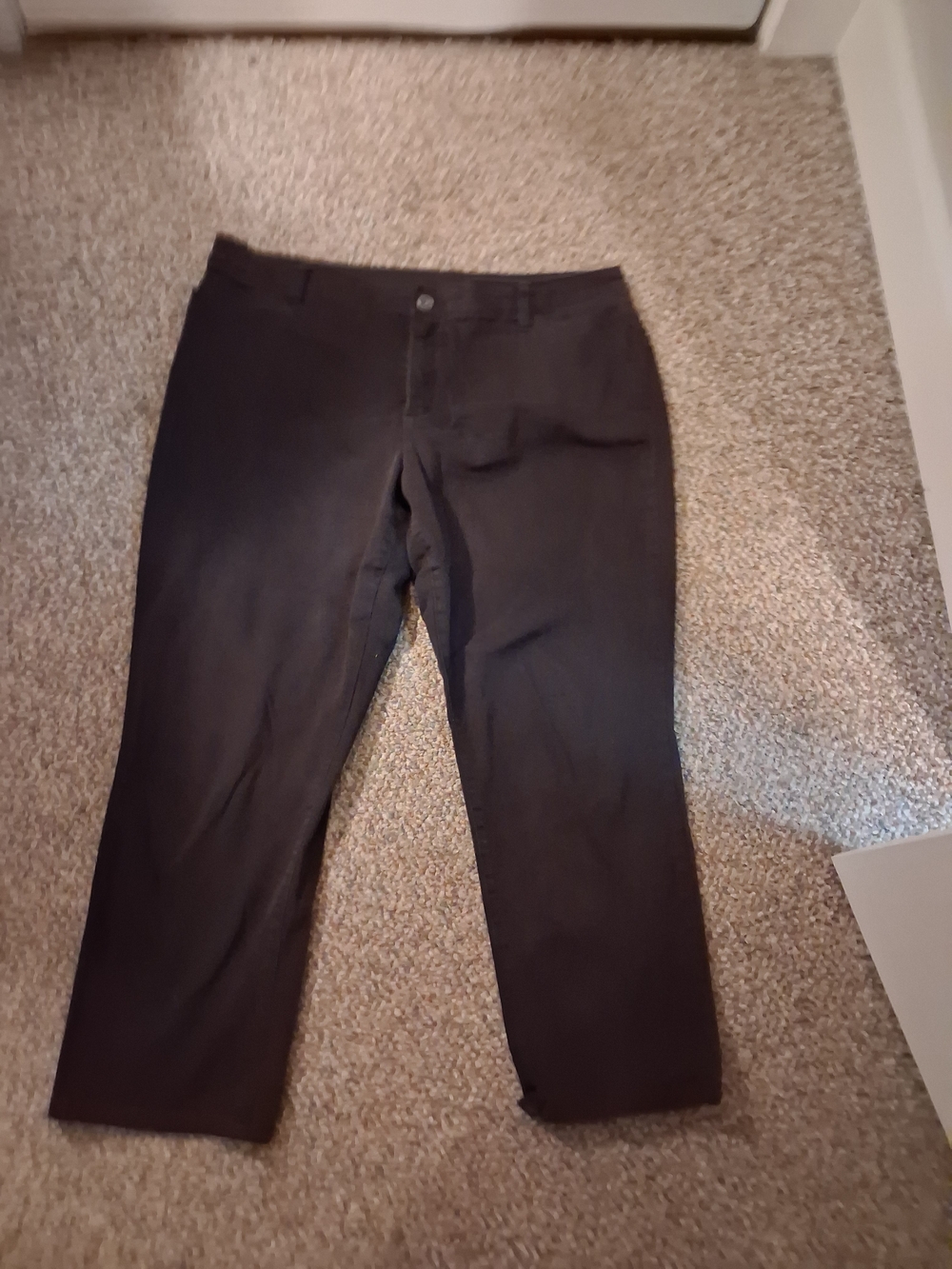 CJ Banks Black Straight-Leg Trousers
